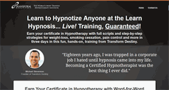 Desktop Screenshot of learnhypnosislive.com