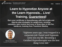 Tablet Screenshot of learnhypnosislive.com